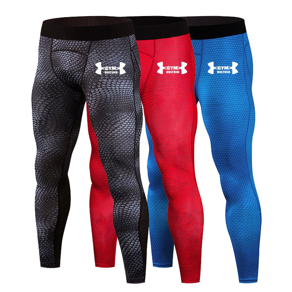 Brand Running Tights Men Sports Leggings Sportswear quick-drying Long Trousers Winter Fitness Compression Sexy Gym Slim pants