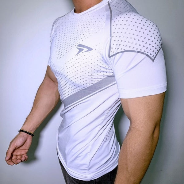 BULKING Quick Dry Compression Men's Short Sleeve T-Shirts Running Shirt Fitness Tight Tennis Soccer Jersey Gym Demix Sportswear