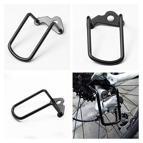 1Pcs Adjustable Steel Black Bicycle Mountain Bike Rear Gear Derailleur Chain Stay Guard Protector Outdoor Cycling Accessories