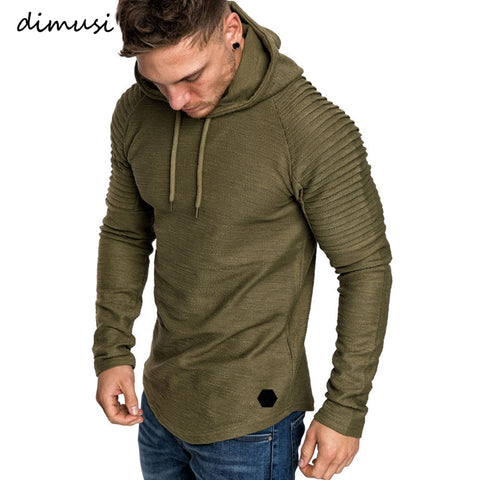 DIMUSI Brand Fashion Mens Hoodies Men Solid Color Hooded Slim Sweatshirt Mens Hoodie Hip Hop Hoodies Sportswear Tracksuit,TA301