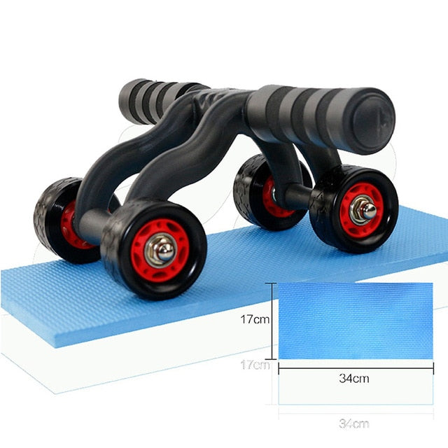 Fitness Abdominal Wheel AB Roller With Mat Abdominal Muscle Trainer for Fitness Exercise Gym Training Equipment Rebound Rol'le'r