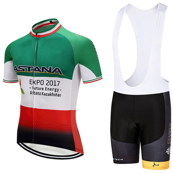 2019 Team ASTANA Cycling Clothing Set Mens Bicycle Maillot MTB Racing Ropa Ciclismo Summer Hombre Roupa Bike Jersey